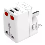 Enchufe Universal Adaptador De Viaje Con 2 Puertos Usb