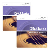 D'addario Cuerdas De Guitarra Acustica Ej26 - 2 Paquetes