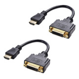 Cable Matters Paquete De 2 Adaptadores De Cable Hdmi A Dvi .