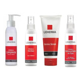 Kit 4 Productos Higiene Limpieza Scrub Demaquillante 