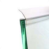 Perfil Siliconado Vedação Frontal Vidro Temperado 8mm 1,90m