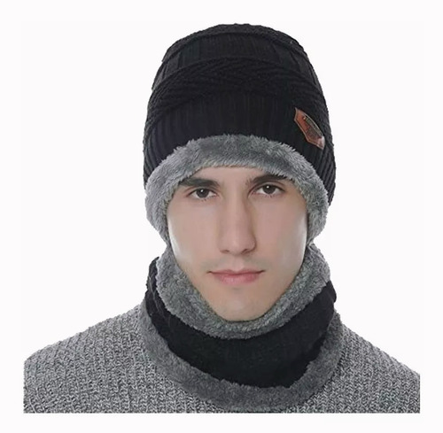 Invierno Cálido Gorro Bufanda Cuello Unisex