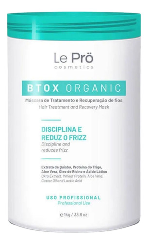 Le Pro Btx Organic 1 Kilo Recuperaçao dos fios