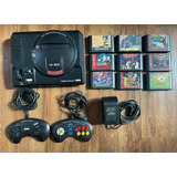 Mega Drive Ii Original Tec-toy Com 9 Jogos E 2 Controles
