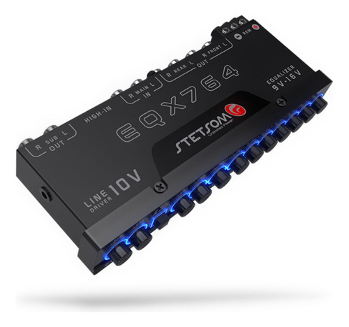 Stetsom Eqx764 Ecualizador Grafico De 7 Bandas Con 4 Entrada