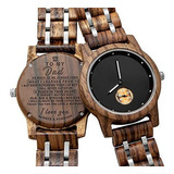 Reloj De Madera Personalizado Grabado En Madera Para Novio N