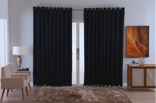 Cortina Blackout Em Tecido Ellegance Sala Quarto 3,00x2,50