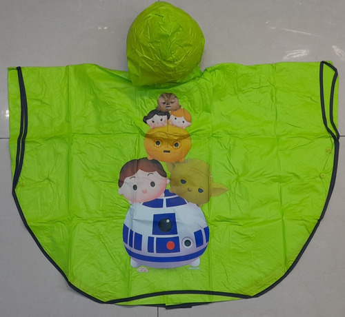 Capa Poncho De Lluvia Infantil Star Wars Tsum Tsum Piloto