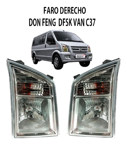 Faro Izquierdo Don Feng  Dfsk Mini Van C37 Foto 2