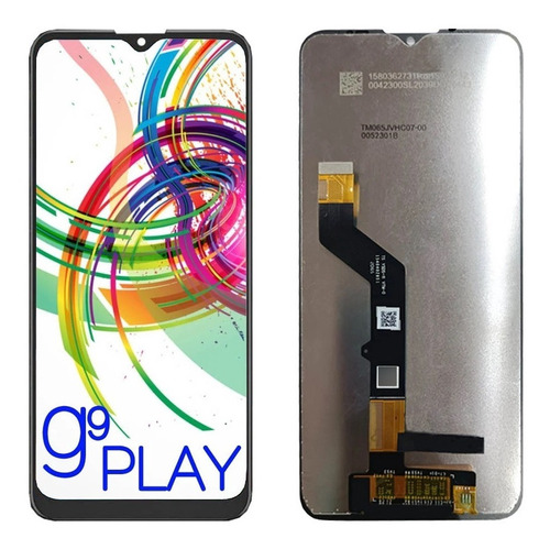 Tela Frontal Touch Display Para Moto G9 Play Xt2083-1 + Cola