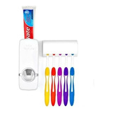 Dispensador De Crema Dental + Porta Cepillos