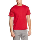 Polera Camisa Rojo Unicolor Para Estampar De Algodon