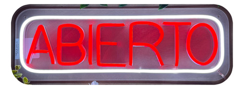 Letreros Led Neon Abierto Decorativo Negocio