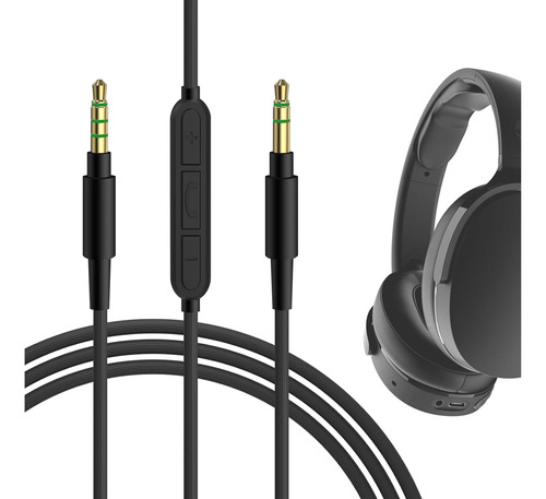 Cable Repuesto Para Auriculares Skullcandy Hesh, Hesh 2, Crusher, Grind /  Ios, Android,windows (no Funciona En Pc)