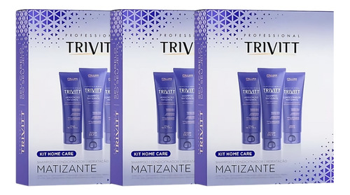 Kit 3 Manutenção Trivitt Home Care Matizante Itallian 780g