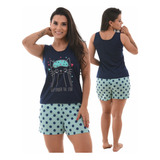 Pijama Baby Doll Short Doll Roupa De Dormir Feminina Atacado