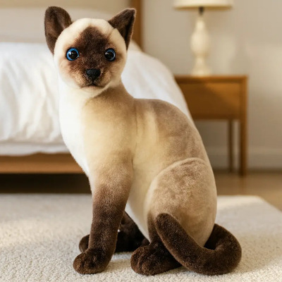Gato Siamés De Peluche Realista Viahart 35 Cm Suave | Envío gratis