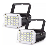 Pack 2 - Luces Foco Proyector Ritmica Estroboscopico Flash