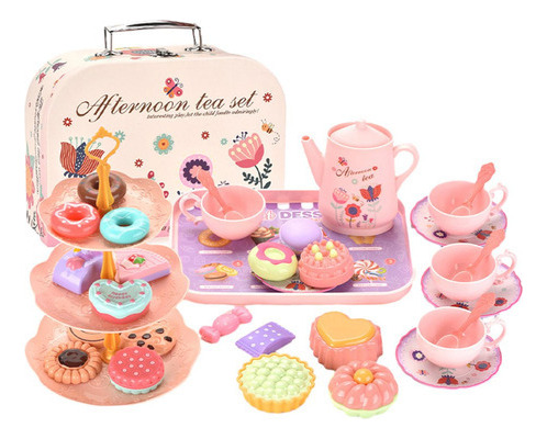 Juego De Té Para Niñas Pequeñas, Princess Kids Kitchen Prete