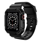 Malla Premium Negra Para Apple Watch Band 45/44/42 Mm
