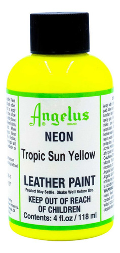 Pintura Acrílica Angelus 4 Oz ( 1 Pieza ) Color Tropic Sun Yellow