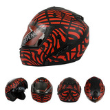 Casco Roda Motoroda Dot Motociclista Moto Abatible Rojo