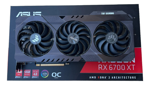 Placa De Video Amd Asus  Tuf Gaming Radeon Rx 6700 Oc 12gb