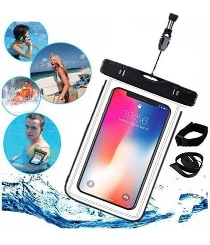 Capa Prova Agua Braçadeira Para iPhone 11 12 Xr Xiaomi 9 10