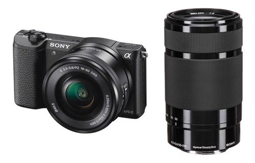 Sony Alpha A5100 Mirrorless Digital Camara Kit Con Black 16-