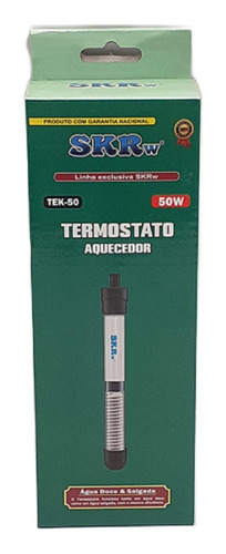 Termostato Skrw Tek-50 50w Para Aquário De Até 50 Litros