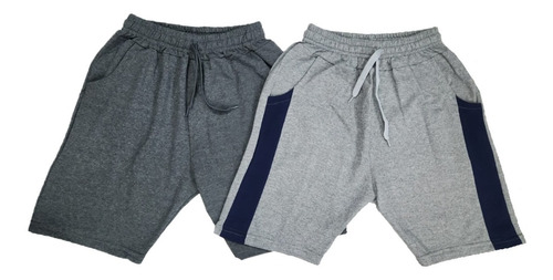 Pack Por 2 Shorts Bermudas Algodon Tipo Jogging