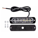 01 Strobo 12-24v Led Carro/caminhão/moto Vermelho-azul 18w