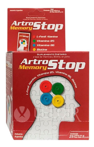 Artrostop Memory Suplemento Dietario 25 Sobres Para Memoria Sabor Si