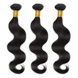 Extension Cabello X3 Negro Ondulado 48cms Largo