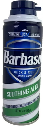 Barbasol Shaving Cream Espuma Para Rasurar Aloe 142g