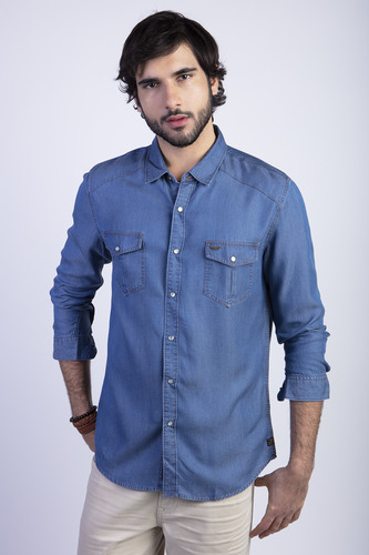 Camisa Tencel Indigo Ferouch Ss24