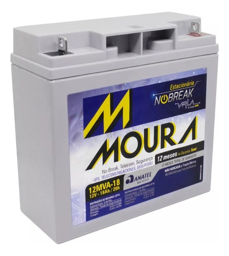 Bateria Ups Moura 12v 18ah 12mva-18 Alarma Grupo Electrogeno