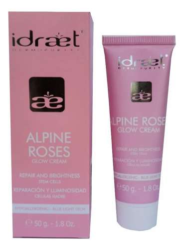 Alpine Roses Glow Cream Idraet Travel X 50gr. Celulas Madres