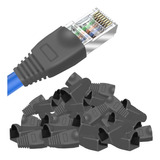 Paquete 50 Piezas Bota Capuchón Protector Para Plug Rj45 Utp Color Gris