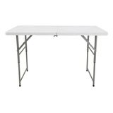 Mesa Dobrável 122cm 4 Lugares Portátil Polietileno Wt