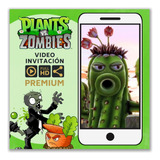 Video Invitación Animada Plantas Vs. Zombies (con Foto)