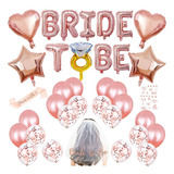 Kit Globos Bride To Be Decoracion Despedida Soltera Fiestas