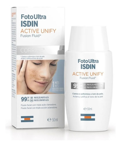 Foto Isdin Ultra Active Unify Fusion Fluid Fps 99 X 50ml