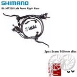 Juego De Frenos De Disco Shimano Mt200 Bike Mtb Hidráulicos