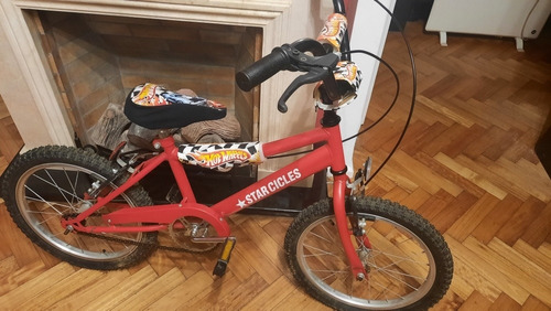 Bicicleta Nene Niño Infantil Rodado 16 Hot Wheels Star Cicle