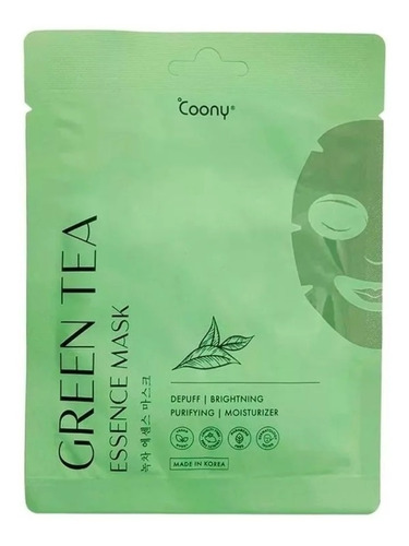 Coony Máscara Premium Esencia Té Verde Antioxidante 