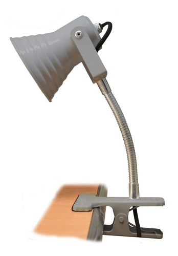 Lámpara Velador De Escritorio Flexible Con Pinza.