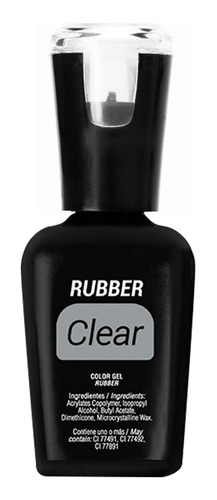 Rubber Clear Organic Nails Gel Nivelador Para Uñas 15ml Color Transparente
