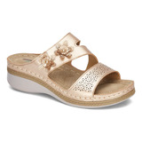 Balerina Casual Pr28261u Confort Dama Liso Flor De Ponerse