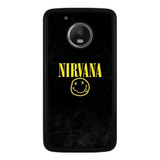 Funda Protector Para Motorola Moto Nirvana Rock Logo 01